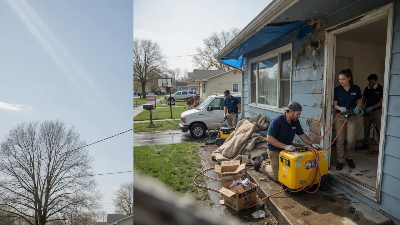 Basement Flood Cleanup in Livingston, IL near me